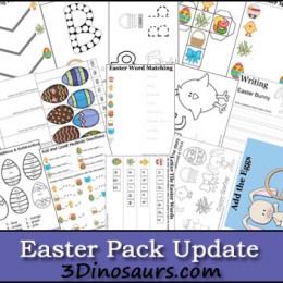 Free Easter Printables from 3Dinosaurs.com