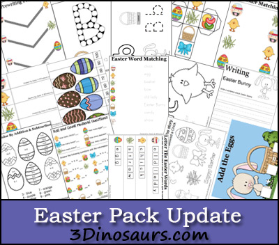 Free Easter Printables from 3Dinosaurs.com