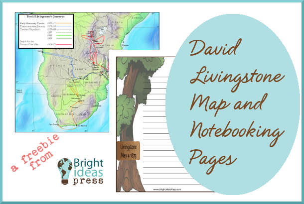 Free David Livingstone Notebooking Page and Map