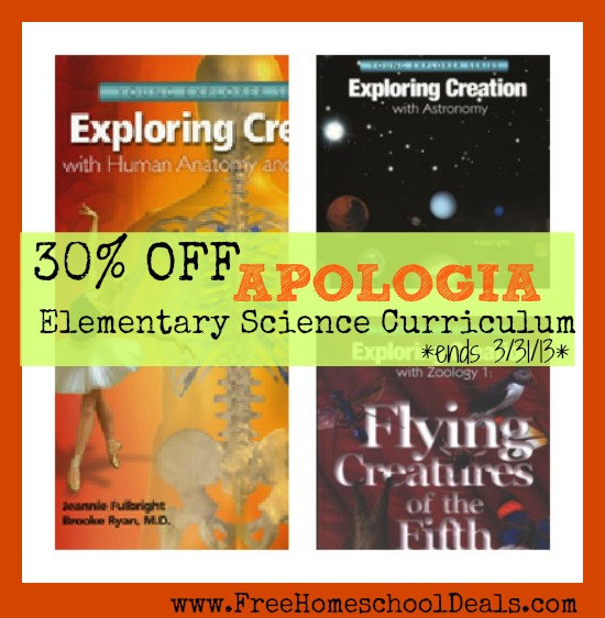 https://www.freehomeschooldeals.com/homeschool-sale-apologia-elementary-science-curriculum/