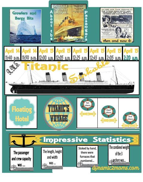 Free Titanic Lapbook