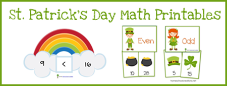 Free St. Patrick’s Day Math Printables