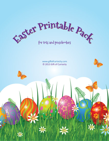 Easter printable pack TOC