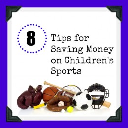 Saving money on children's sports