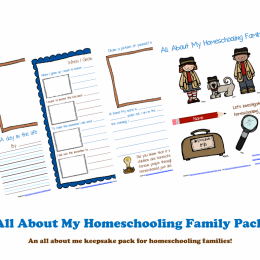 Free All About My Homeschooling Family Printable Pack