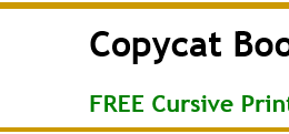 Free Cursive Writing Worksheets