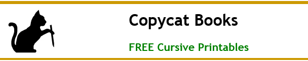 Free Cursive Writing Worksheets