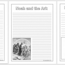 Free Noah and the Ark Notebooking Pages