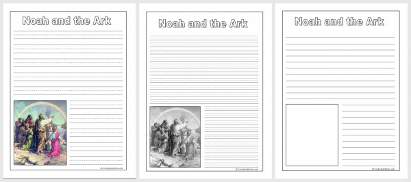 Free Noah and the Ark Notebooking Pages