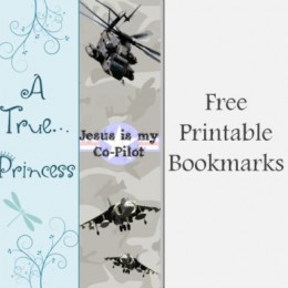 Free Printable Bookmarks (Princess and God's Army)