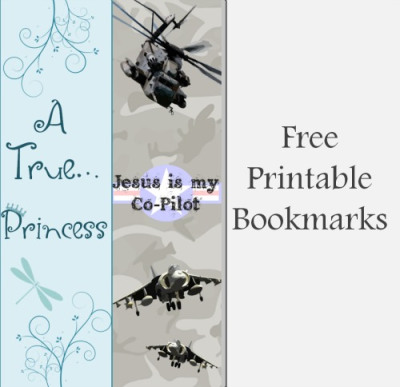 Free Printable Bookmarks (Princess and God's Army)