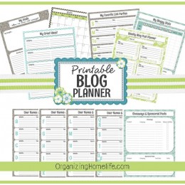 Free Printable Blog Planner