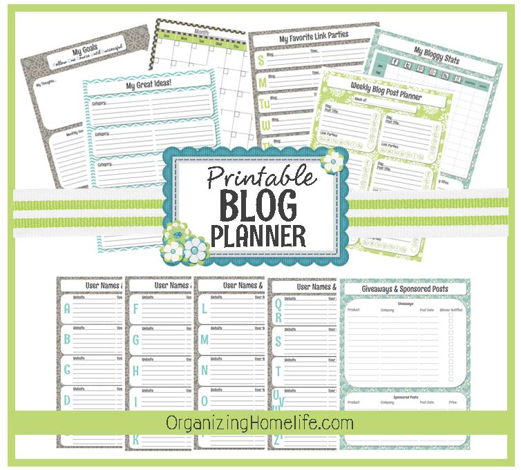 Free Printable Blog Planner