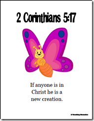 free Butterfly memory Verse and devotional