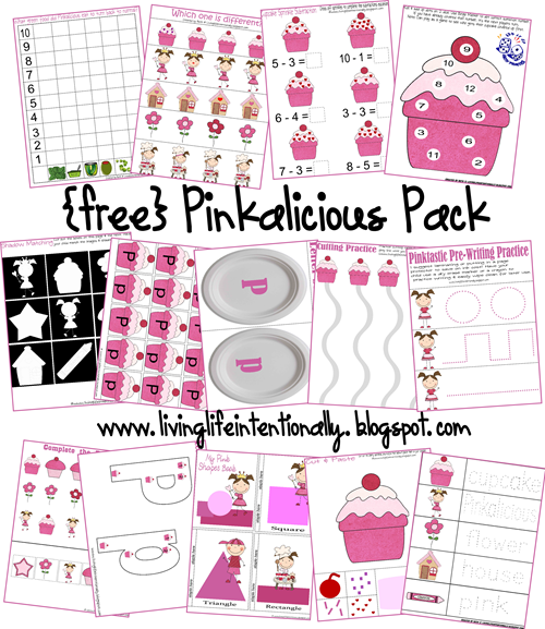 Free Worksheets:  Pinkalicious Free Printable Pack