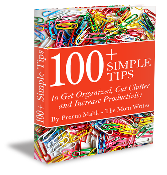 Free eBook: 100+ Simple Tips to Get Organized, Cut Clutter and Increase Productivity