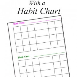 Free Teaching Character with a Habit Chart