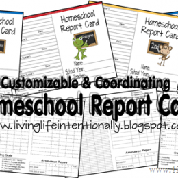 Free Homeschool Report Card Printables