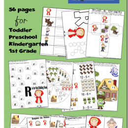 Free Printables: Little Red Riding Hood Printable Set - 56 Pages (subscriber freebie)