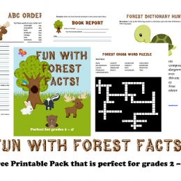 Free Homeschool Printables: Fun with Forest Facts Printable Pack