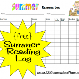 Free Summer Reading Log and Reading Incentive Ideas