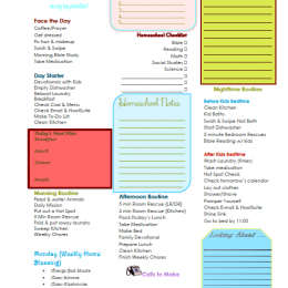 Free Daily & Weekly Planner Printables for Homeschool Moms