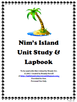 Free Nim's Island Unit Study & Lapbook