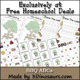 Free BBQ ABC Printable Pack (33-Pages!)