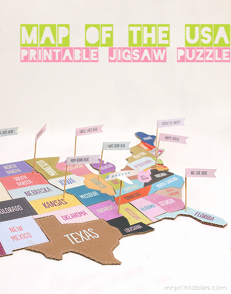 Free DIY United States Jigsaw Puzzle