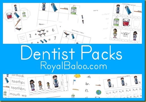 Free Worksheets: Dentist Printable Packs