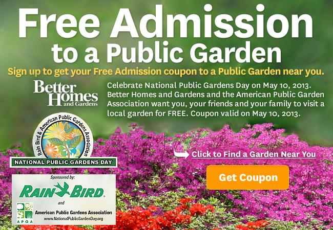 FREE Admission to Local Public Gardens on May 10th!