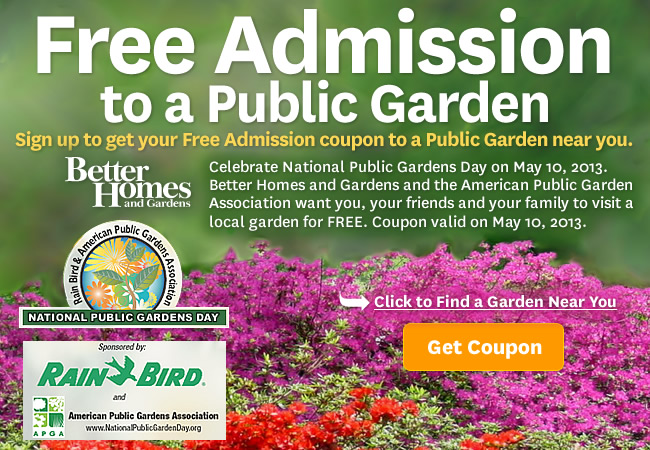 FREE Admission to Local Public Gardens on May 10th!