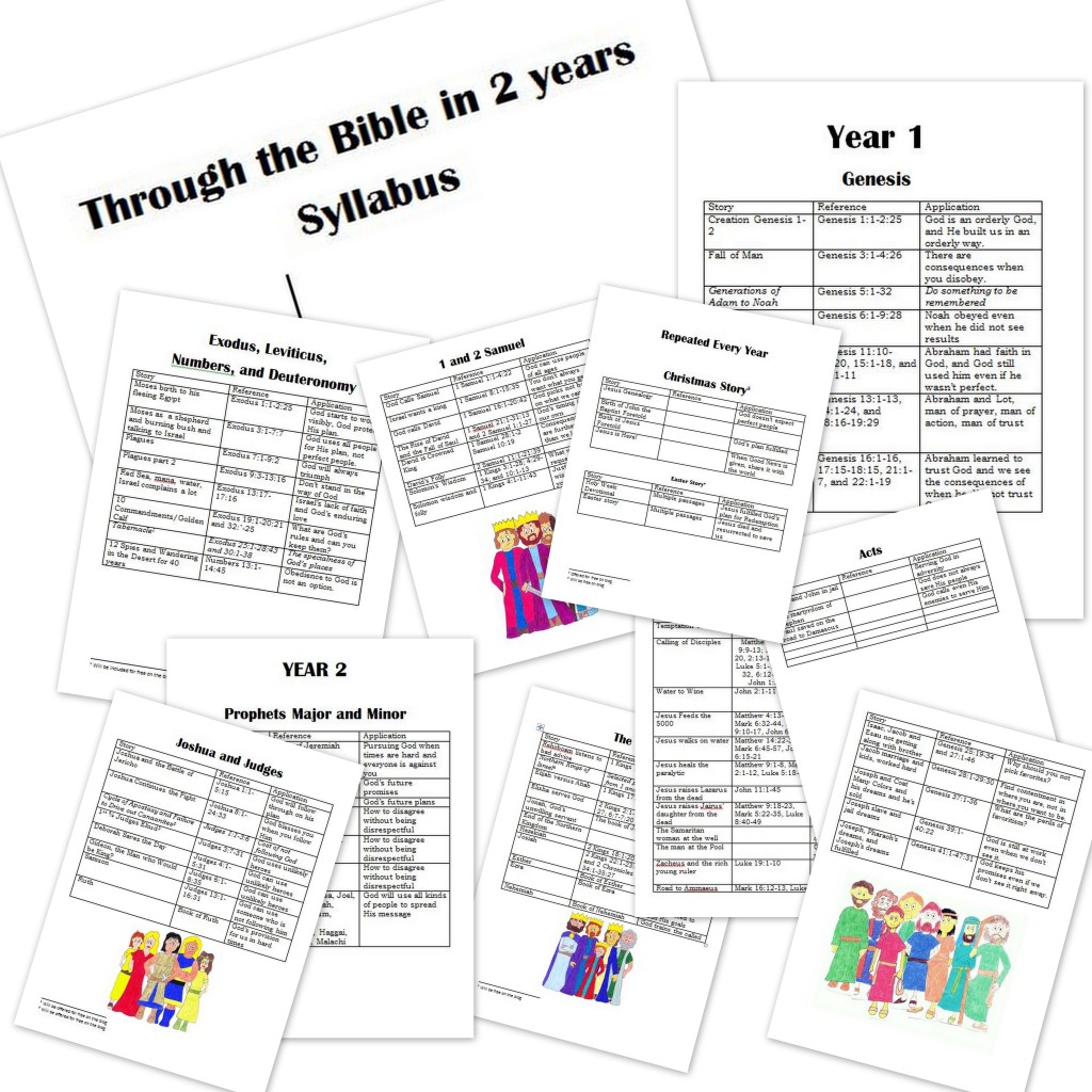 Free Bible Curriculum: Family Bible Curriculum 2 Year Syllabus