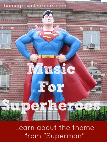 Free Music for Super Heroes Music Lesson