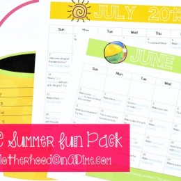 Free Summer Bucket List Printable + 2 FREE Summer Activity Calendars