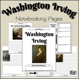 Free Notebooking Pages: Washington Irving