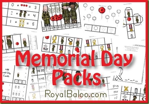 FREE Memorial Day Packs (for K-2)!