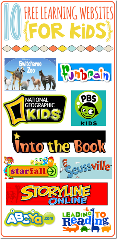 List of 72 Fun and Free Educational Websites for Kids