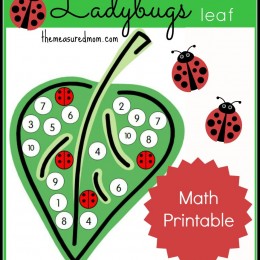 Free Ladybug Math Printables