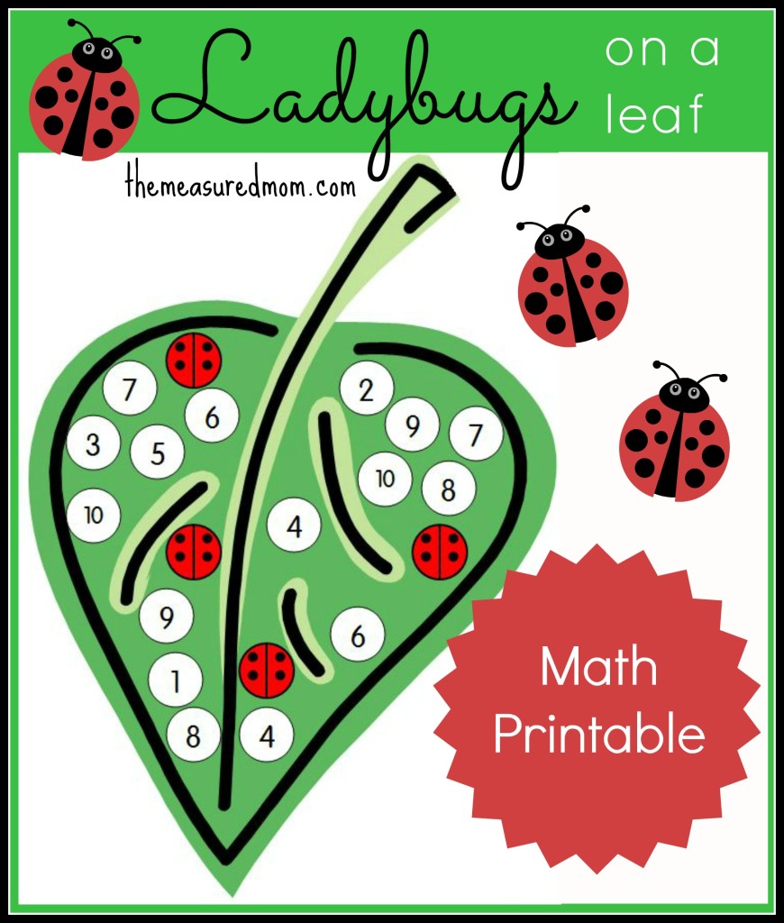 Free Ladybug Math Printables