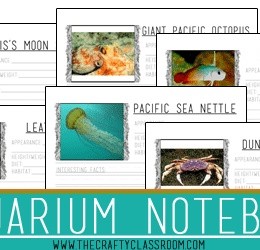 free aquarium notebooking pages