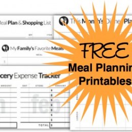 Free Meal Planning Printables from Savings Lifestyle