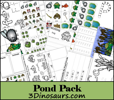 Free Homeschool Printables: Pond Worksheet Pack