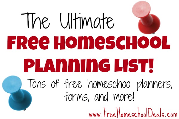 free homeschool planners