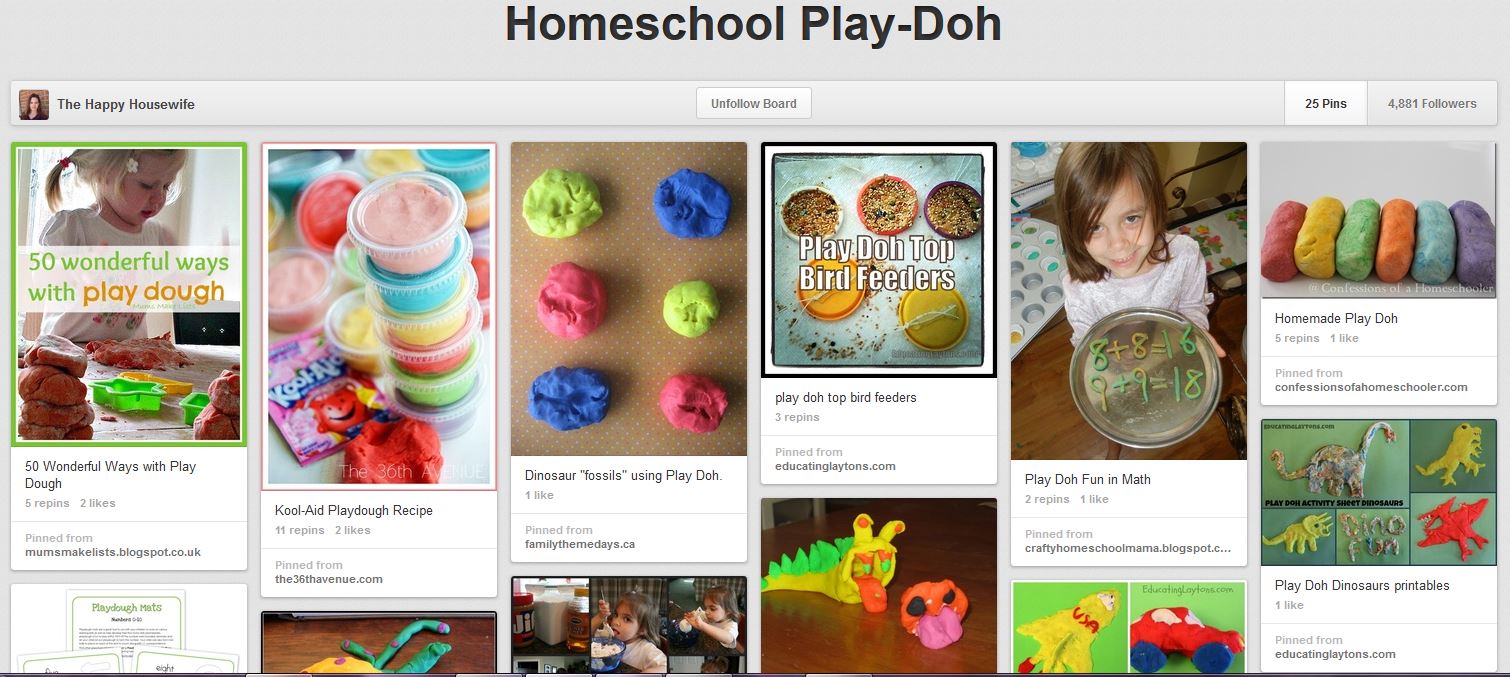 homeschool playdoh