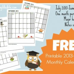 free homeschool calendars