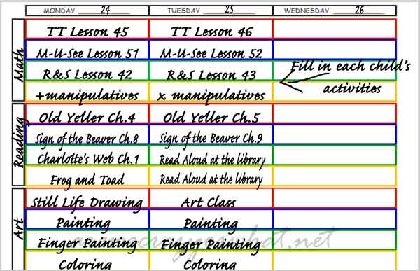 homeschool planning