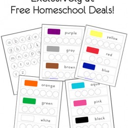 FREE Bottle Cap Color Activity Pages {Instant Download}