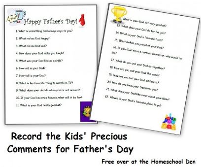 free fathers day printables