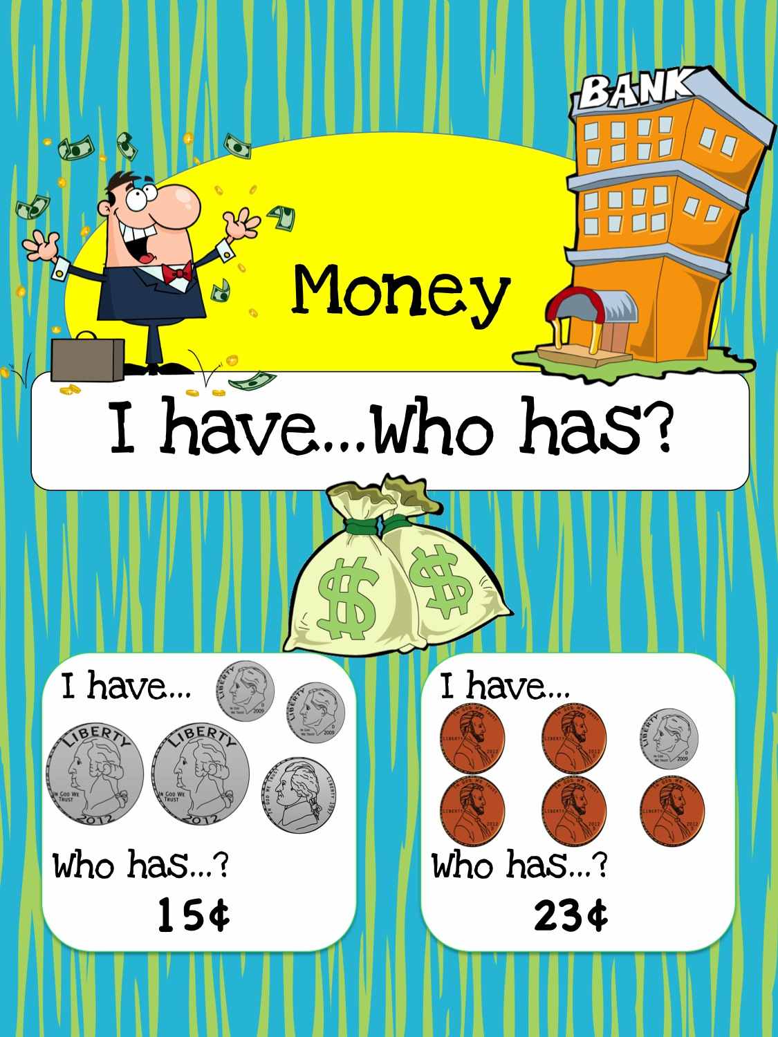 Free printable math game money i have who has 